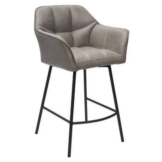 Pusbāra krēsls FRANK gaiši pelēks Krēsli, Virtuves krēsli image