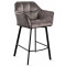 FRANK half-bar chair, dark brown