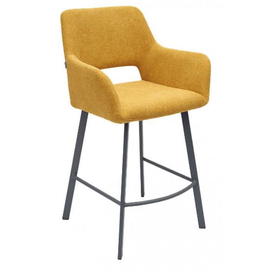 Pusiau baro kėdė STARK geltona / sukamoji image