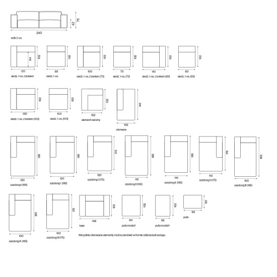 Kampinė sofa Garedo Max