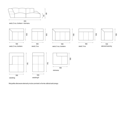 Kampinė sofa Serata