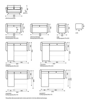 Угловой диван-кровать Madera Soft 210×200