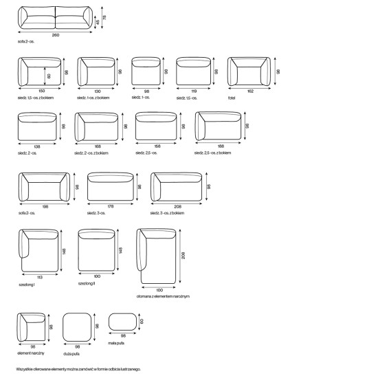 Kampinė sofa Ferro