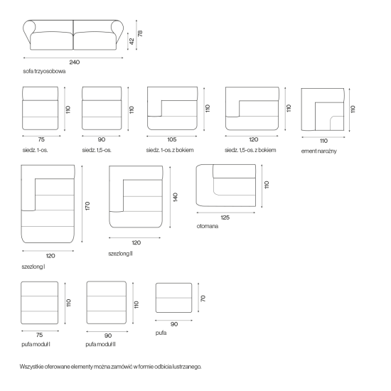 Kampinė sofa Verres