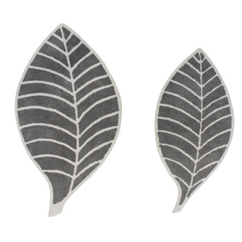 Kilimas LEAF GREY/IVORY, 80 × 140 cm