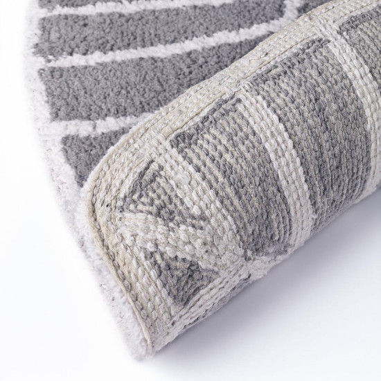 Kilimas LEAF GREY/IVORY, 80 × 140 cm