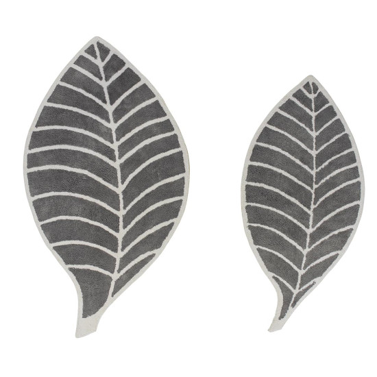 Kilimas LEAF GREY/IVORY, 80 × 140 cm