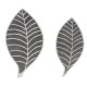 Kilimas LEAF GREY/IVORY, 80 × 140 cm