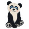 Kilimas ANIMALS PANDA BLACK/WHITE, 60 × 90 cm