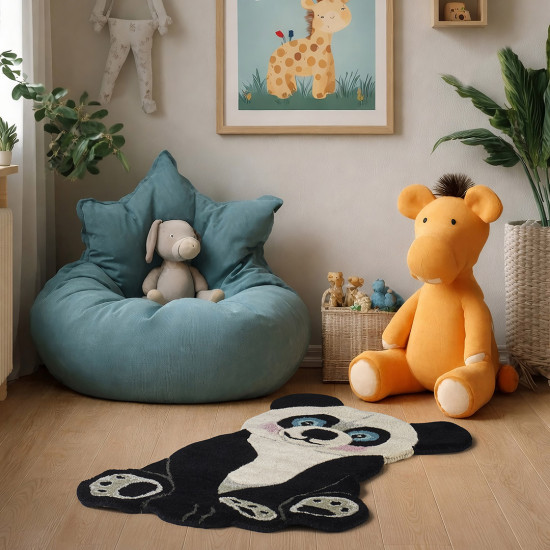 Kilimas ANIMALS PANDA BLACK/WHITE, 60 × 90 cm